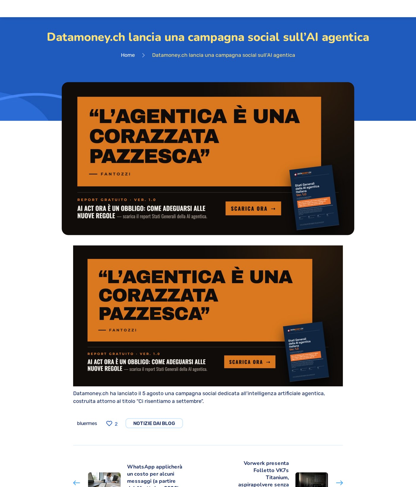 Bluermes, 3 settembre 2026