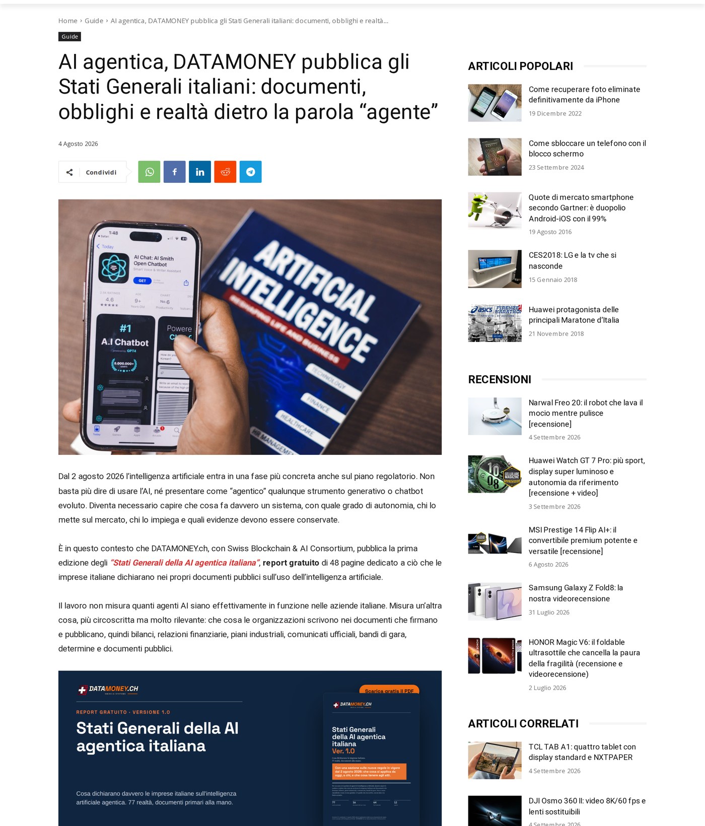 Cellulare Magazine, 4 agosto 2026