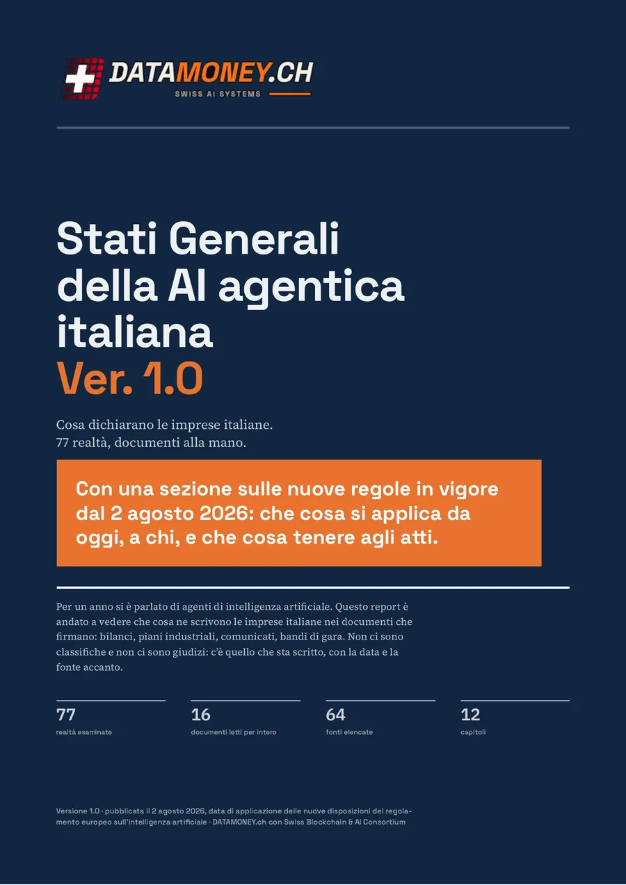 Copertina del report «Stati Generali della AI agentica italiana»